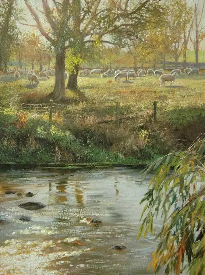 一组祥和的田园风光,安静美好︱英国画家彼得·巴克的绘画作品农村老人称潜山坟头的“打碗花”不祥之兆，这背后的故事怎么回事？(图34)