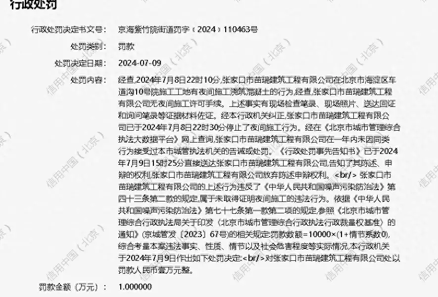 张家口市苗瑞建筑工程有限公司被罚款 1 万元“戏里”是父女，“戏外”是夫妻，他俩关系公开时，孩子都8岁了(图1)