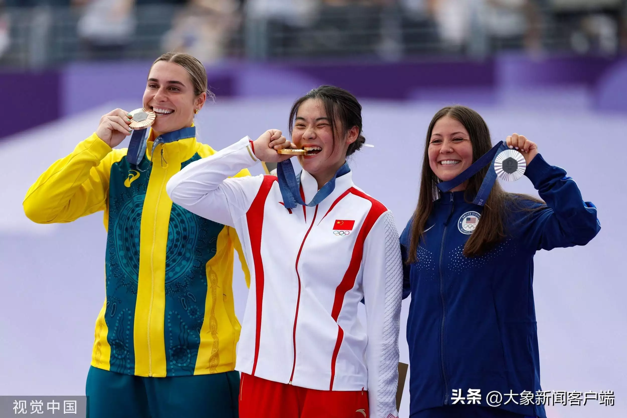 中欧体育：图集 ｜ 巴黎奥运会自由式小轮车女子项目：邓雅文夺金播报文章 中欧博彩资讯 第42张