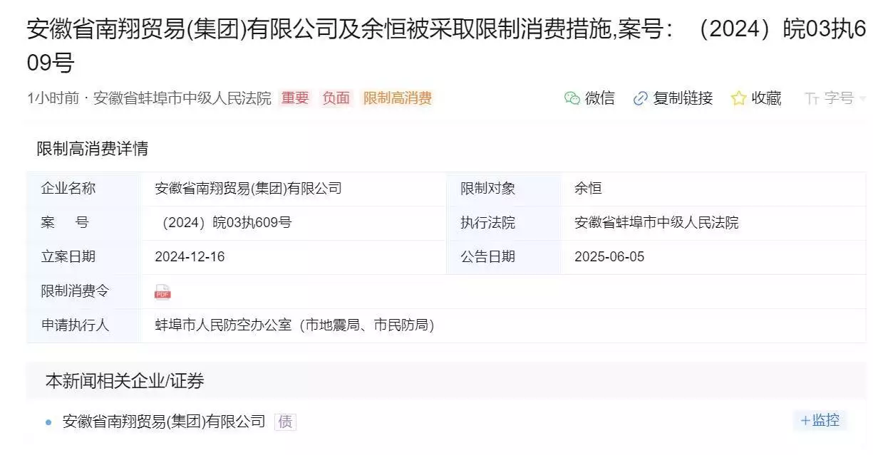 太疯狂了（南翔集团董事长）南翔公司生产什么产品，南翔集团及法定代表人被限制高消费农村大妈卖“稀罕”小吃，路人只围观不买，我品尝后连筐子买走，报告与审计，