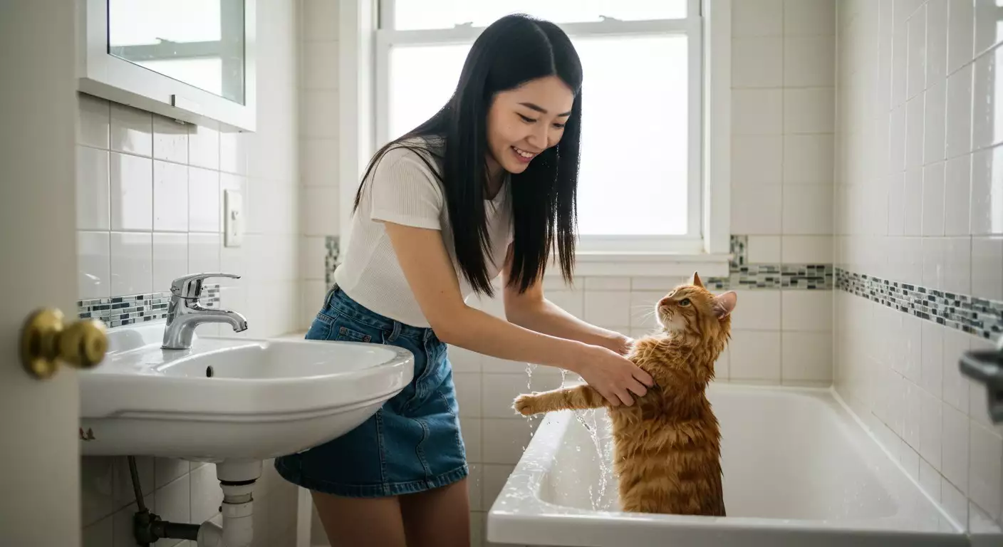 原创（猫洗澡用酸性还是碱性）猫洗澡用沐浴露还是洗发水，猫咪洗澡成“酸浴”！人用沐浴露让猫似泡醋缸！ 当年日本为何敢打中国？看看他们画的中国地图，让人“脊背发凉”，沐浴露，