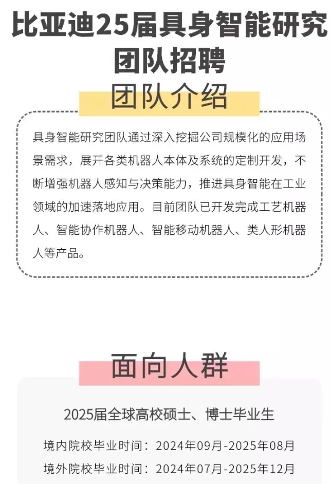 比亚迪发力具身智能，全球招聘相关人才82岁外公的心得：人老了，最大的财富不是有钱，而是4个字