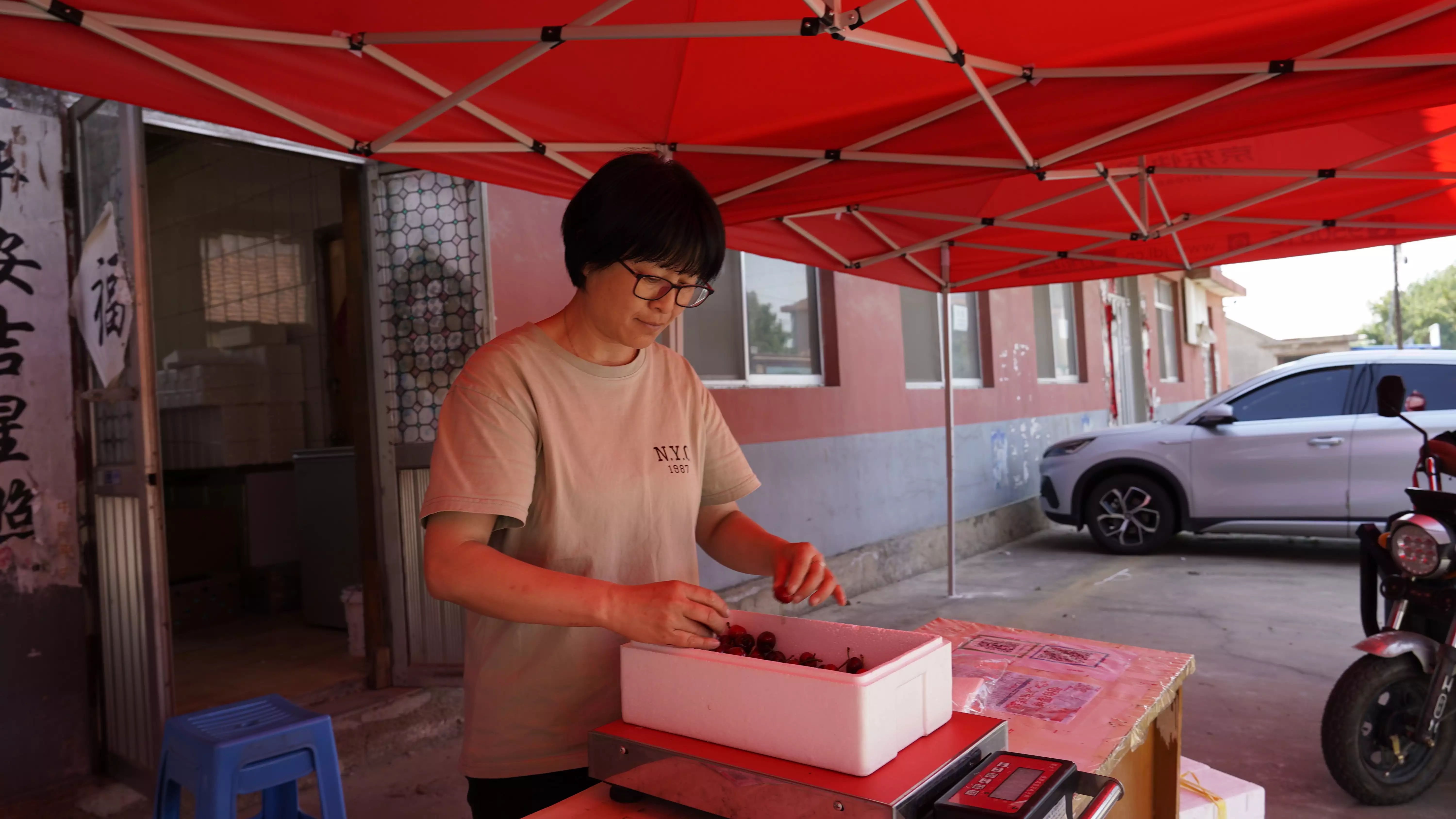 乡村振兴在行动丨烟台莱山：大樱桃抢“鲜”上市 助农甜蜜增收56岁杨澜出席活动，尽管岁月给她留下了痕迹，但她气质依然一流