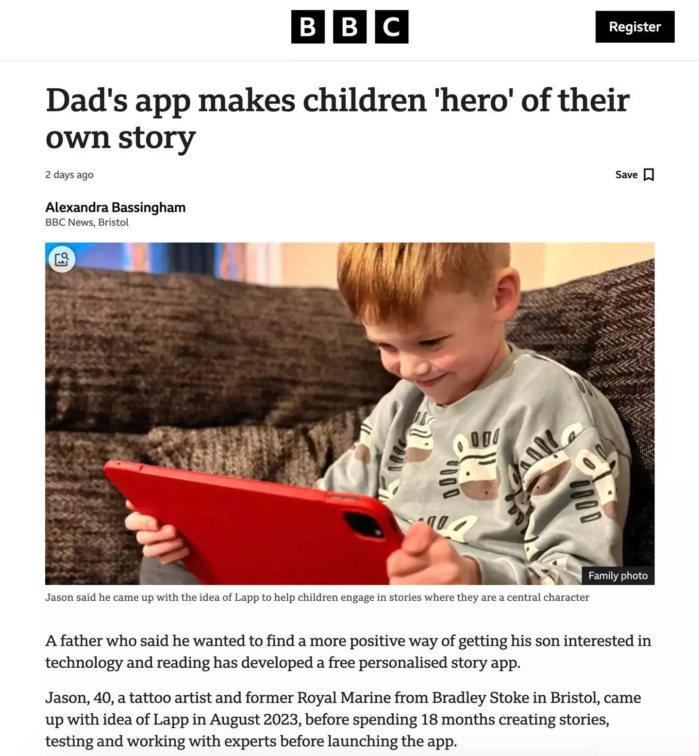 英国一男子开发个性化阅读App：让自家孩子成为故事里的主角谁穿谁好看的女神抹胸吊带裙，穿上它秒变性感女神（app开发）阅读的个性化设计，