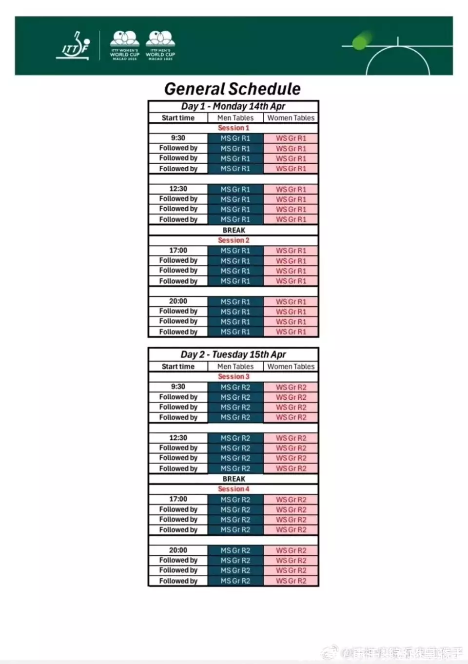 乒乓球世界杯赛程出炉！国乒参赛名单仍未公布 樊振东成最大悬念