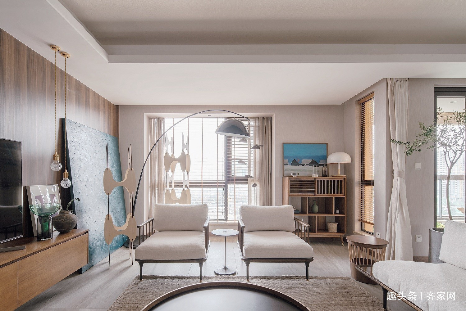 古一今|230平日式原木风,考虑业主体寒和小资情调,营造安稳舒适氛围