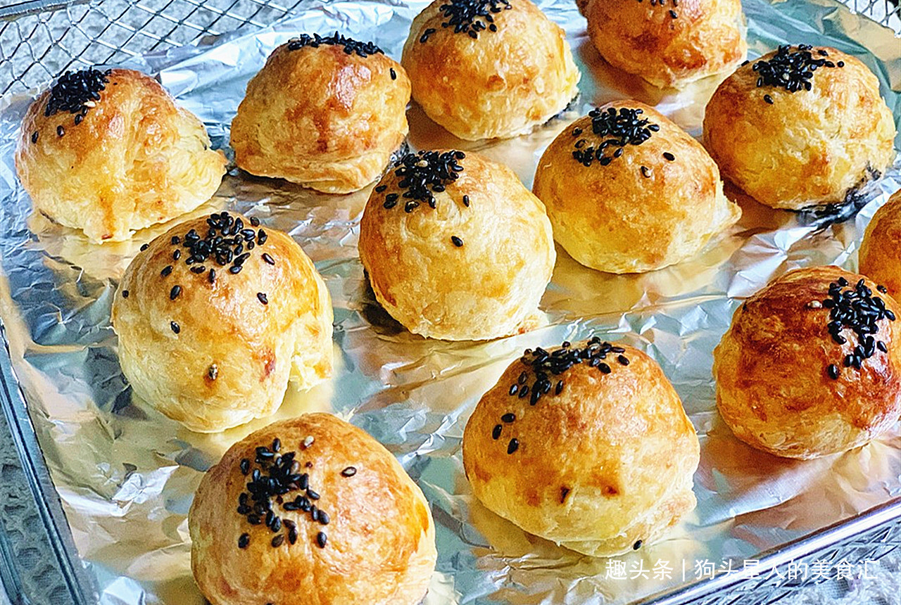 汤圆别煮着吃了，教你烤汤圆，不用揉面，出锅酥到掉渣，太香了