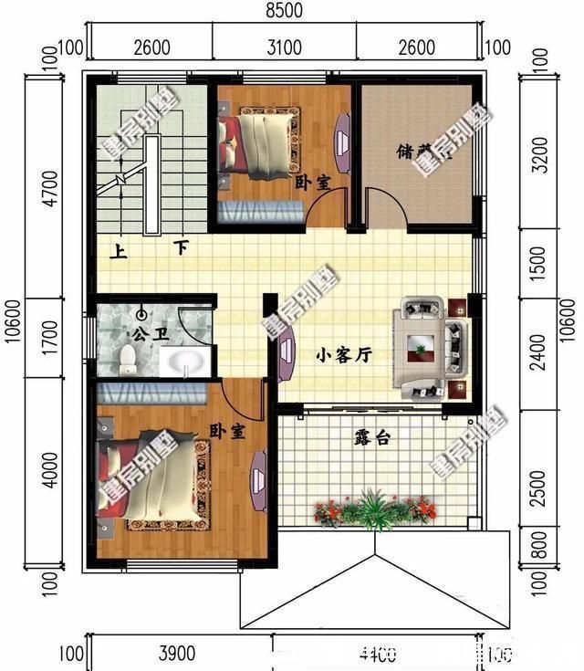 户型|30万盖一栋小别墅在老家,这两个户型真不错,漂亮又大气