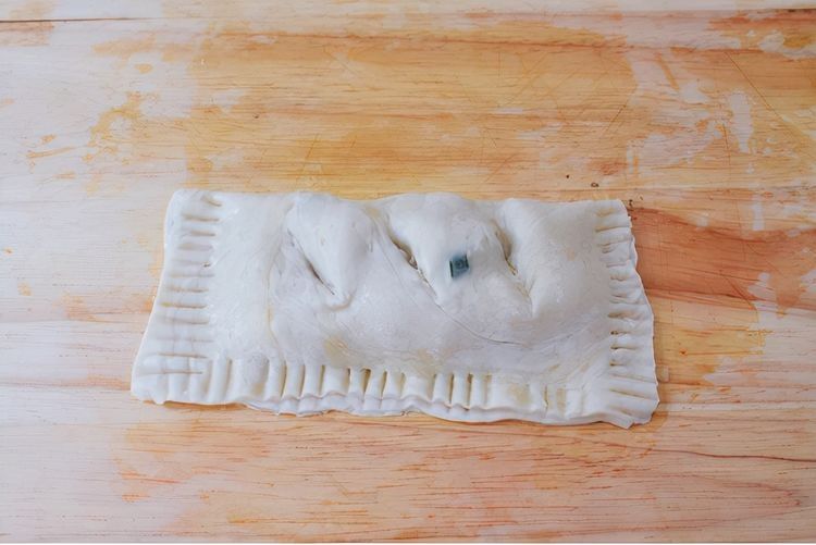 手抓饼的花样吃法,做成好吃的香蕉派,又香又酥比买的好吃