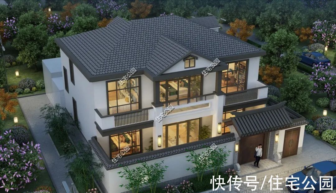 大宅|精选15套中式大宅,农村就该建这样的房子,太美了