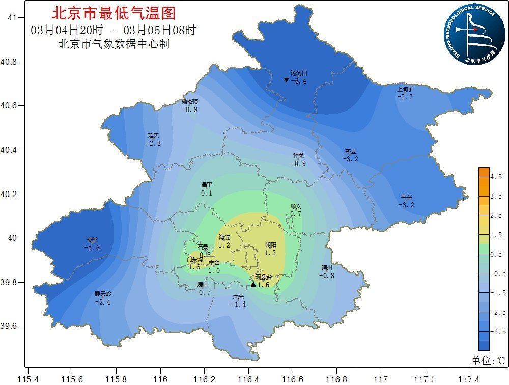 北京未来5天最高温将达18~19℃，之后有大风降温