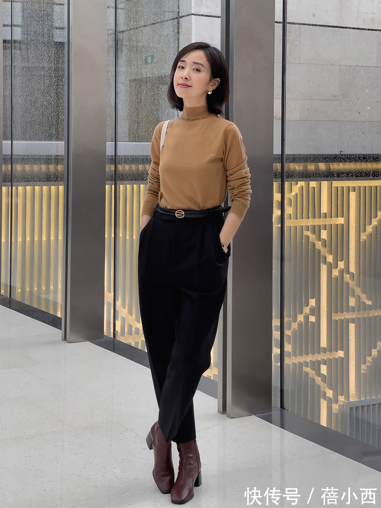阔腿裤 今年还是穿“小黑裤”最时髦,搭配针织衫、毛衣、大衣,真高级