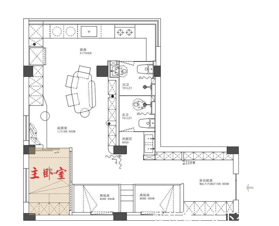 收纳|佩服！她把仅55㎡的家重新改造，有“4室”两卫，老破小逆袭成功