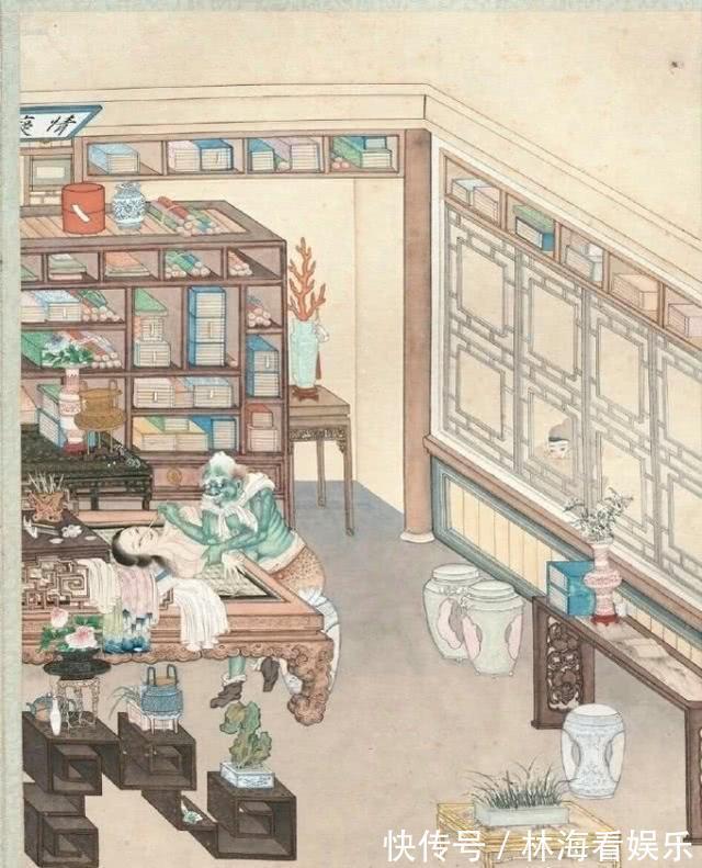 女鬼图&清朝一幅女鬼图,很多网友都不敢看,放大10倍你看她在干什么!