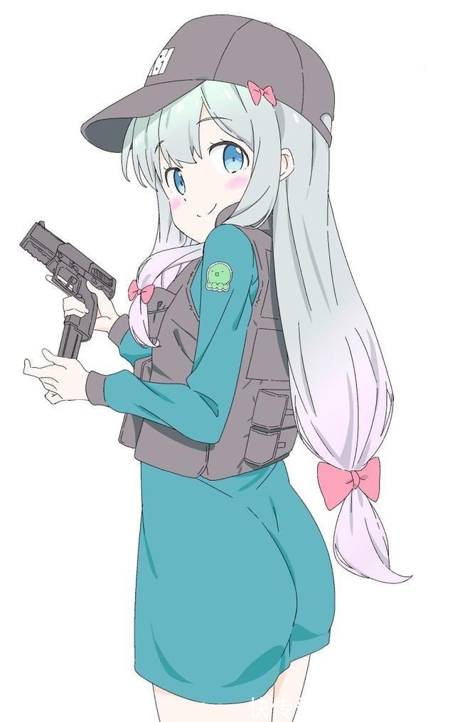 租借女友|画师把蕾姆画成“战术少女”，冲锋枪比魔法好用多了！