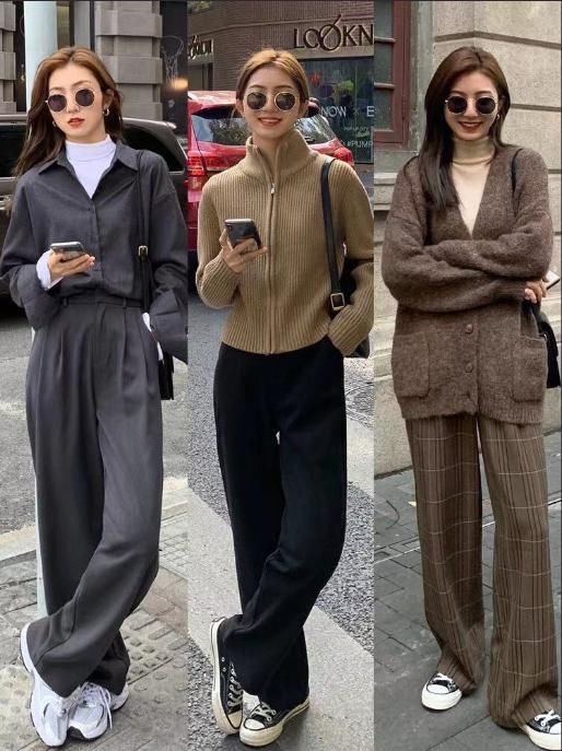 一条阔腿裤演绎冬季的所有时髦，学时尚博主这样穿，帅气又显腿长