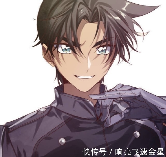 画师|名侦探柯南画师笔下的四大男神,安室透抱狗好可爱