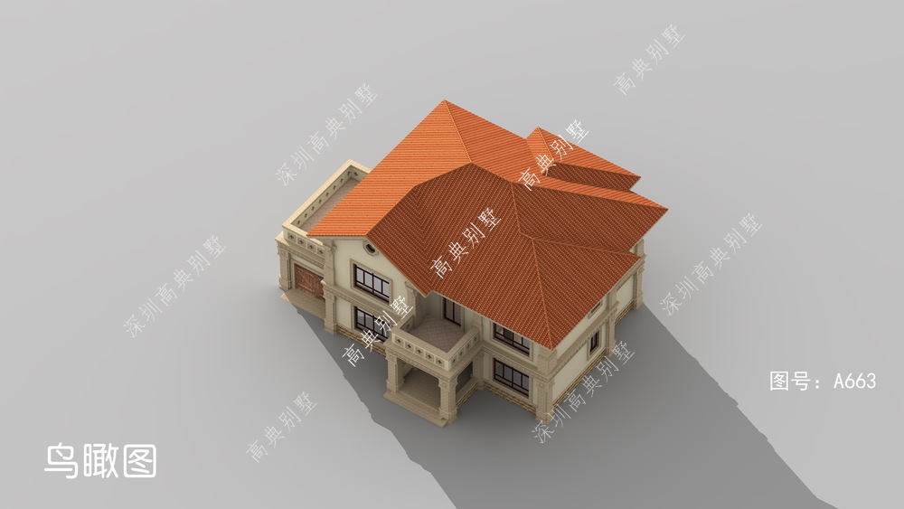 造型|简单的欧式别墅,不仅造型美观,而且采光性极好。