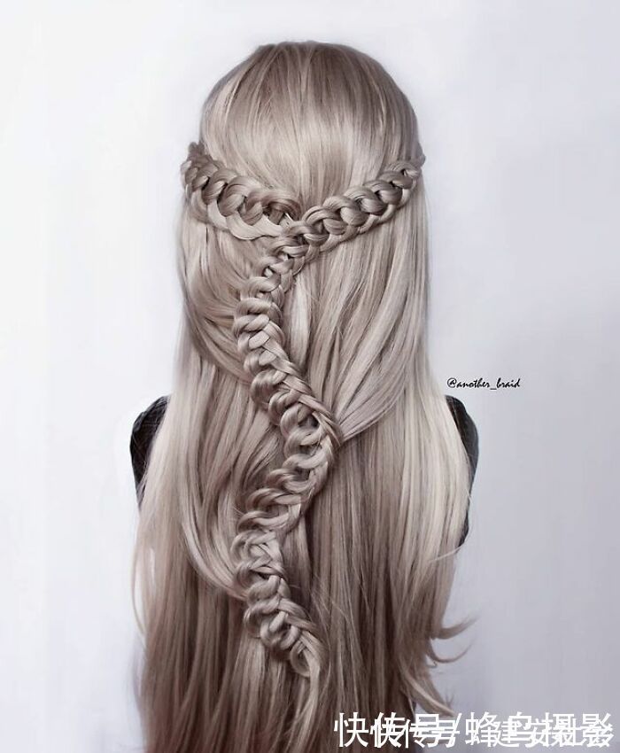 发型 65张编发照片,这哪是编头发分明是画画,图3这发型一次要半天