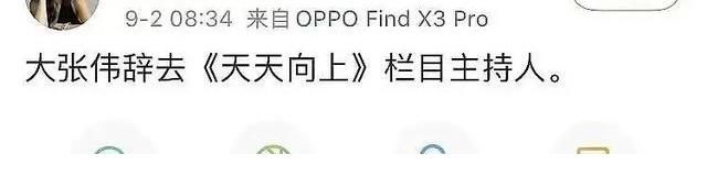 主持人|吃瓜!网传大张伟请辞《天天向上》主持人职务