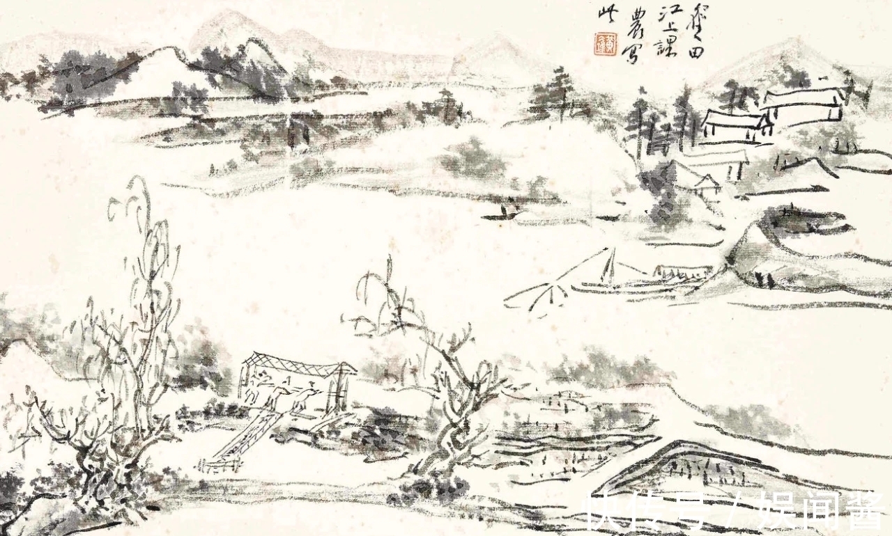 山水!黄宾虹八十岁画的一本山水画册,堪为现代卧游写生的教科书