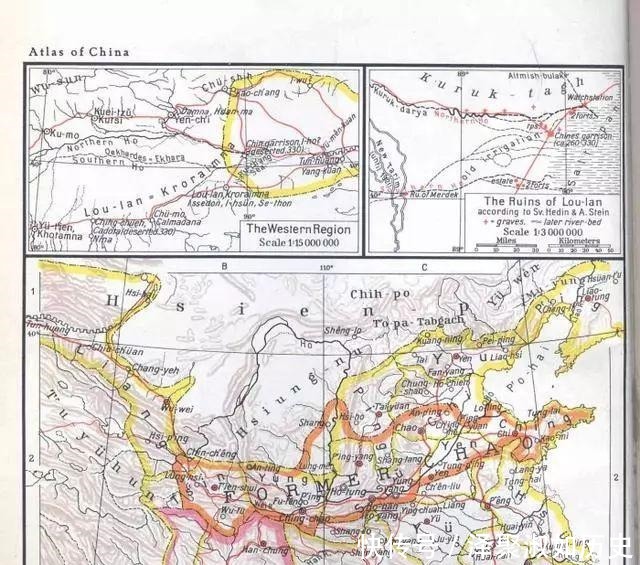 地图|美国哈佛版中国历史地图，与国内版差异大，主要朝代对比