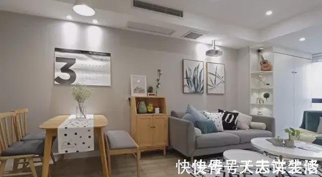 主卧室|55㎡的小户型竟然一点也不挤,主卧室还有个大衣帽间!