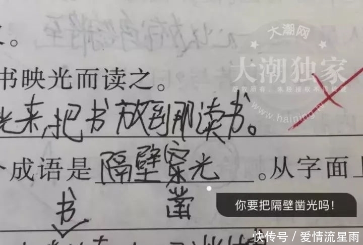 作业|熊孩子的作业看完后令人哭笑不得 你家有木有?