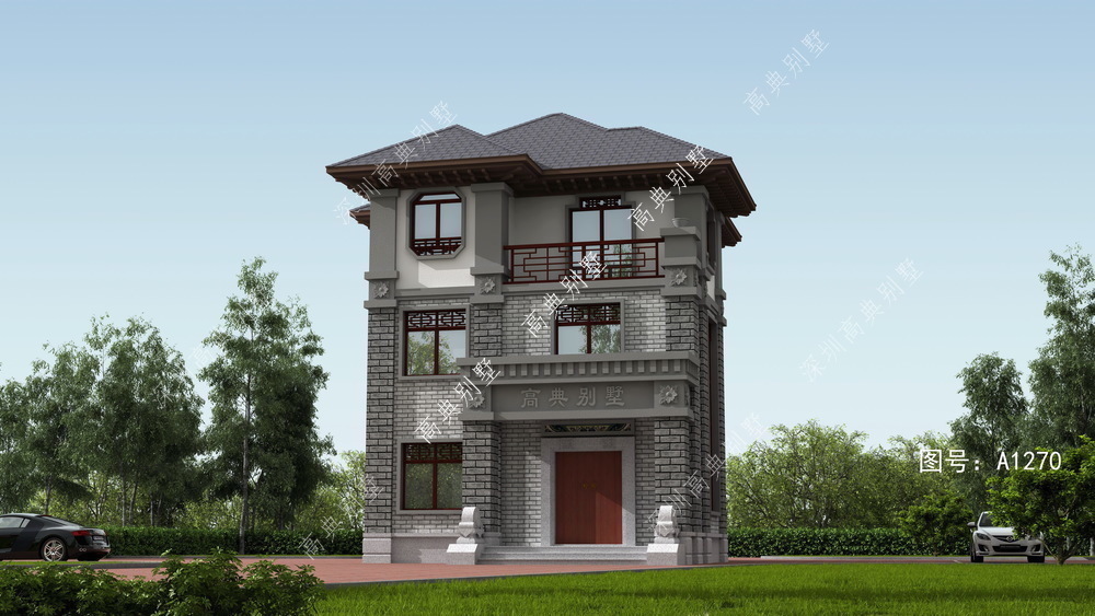 三层别墅|美观的中式三层别墅,这样的房子才是好房子,才是家。