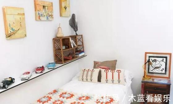 墙面|20㎡超小迷你房，日常生活功能区齐全，大胆又精致的设计