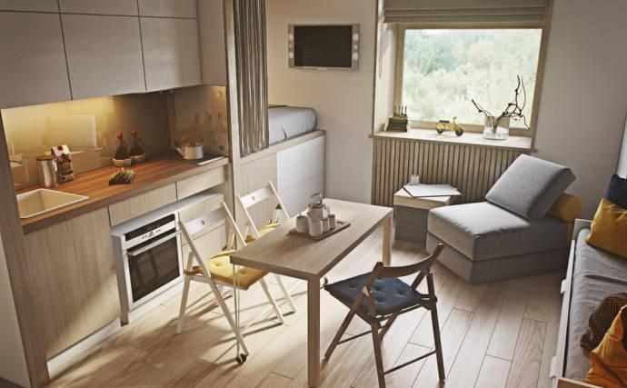 收纳|32平米的小蜗居,单身人士的福利,装修设计时尚大气,颜值爆表