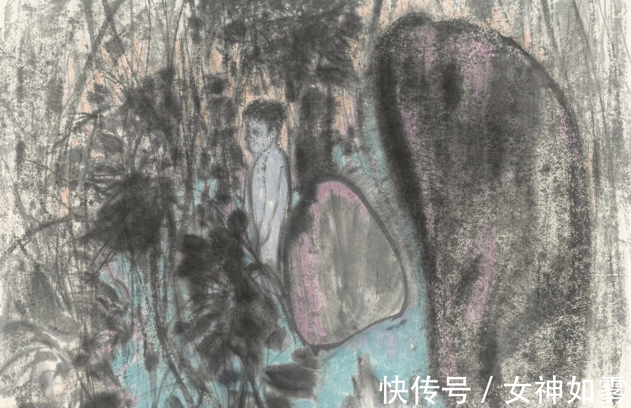 曹鑫&曹鑫中国画|有意渲染一种神秘而幽深的气氛