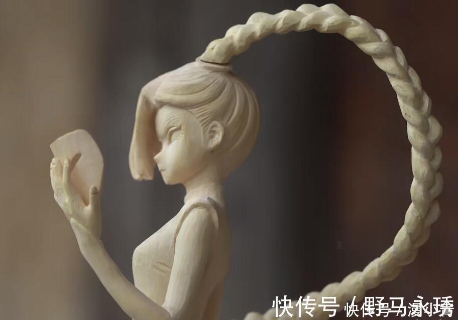 木雕|木雕大师做梅花十三手办，上色之后秒变艺术品