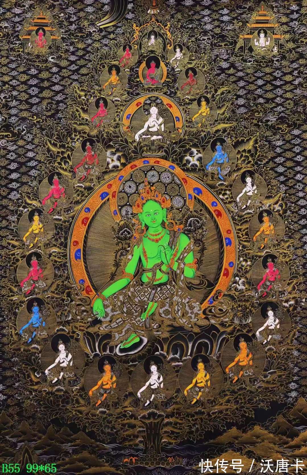 藏传佛教$二十一度母唐卡都表现了什么内容?