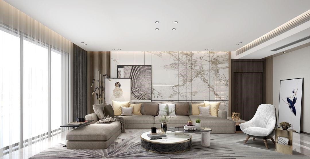 雅致|190平方米的大平层,用流畅的动线,窥见别样的雅致