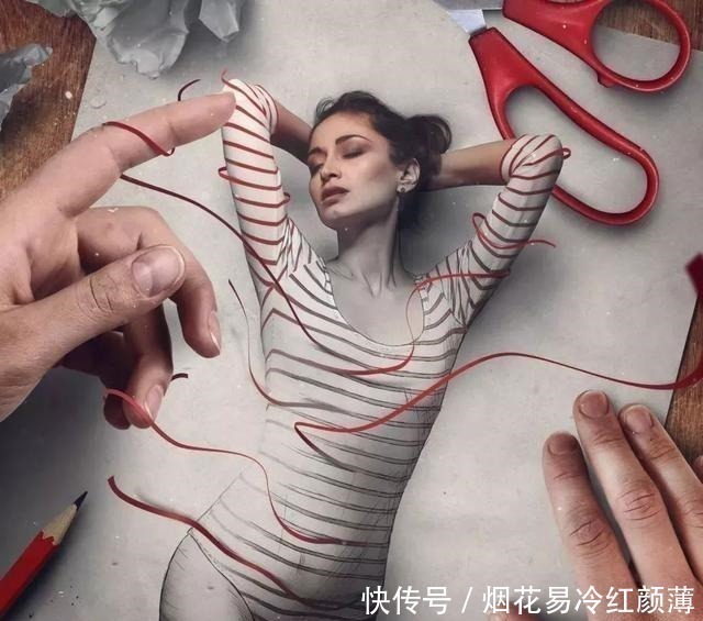 学无术!他的画作惊艳了无数人的眼球,这到底是人在画画还是画在撩人