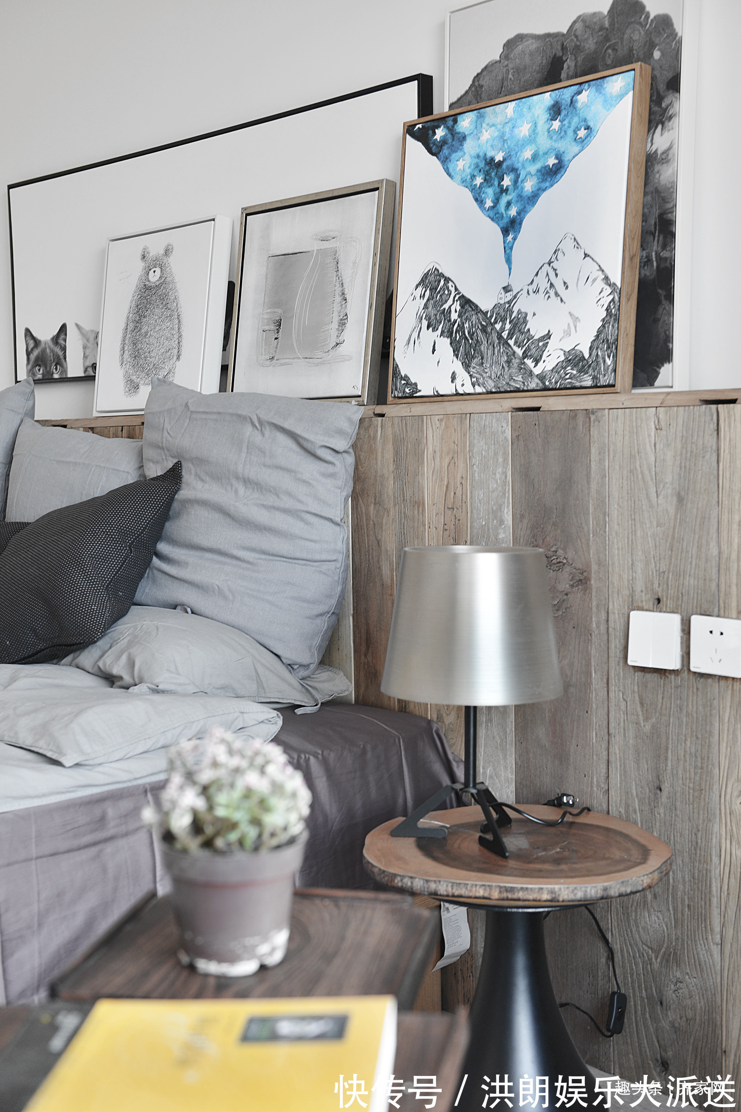 布艺|120平北欧风,简约布艺,木质为主的家具,仓古门的个性,自然美