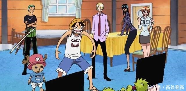 蓝色|盘点海贼王中路飞的十一套服装,第八套是女帝睡衣改的