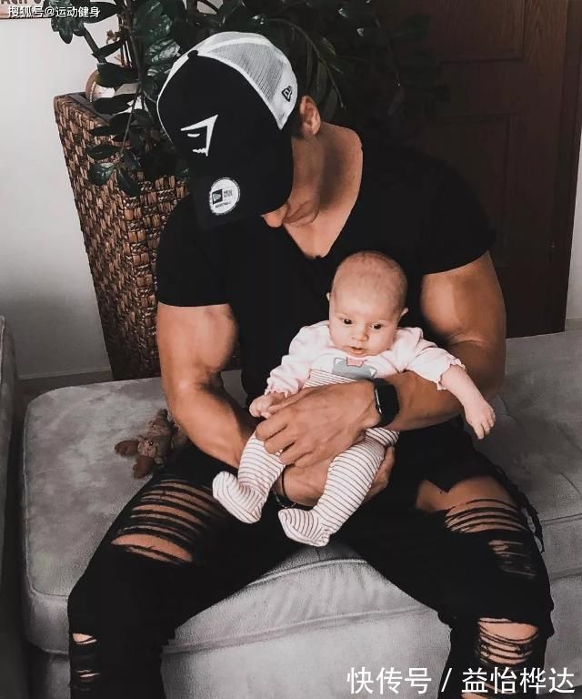 ins|臂围45cm，二头肌似小山包的猛汉奶爸，还自带肌肉抽筋绝活