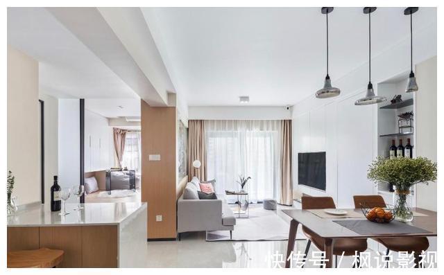 客餐厅|这是我见过最通透的小户型设计，高颜值+强收纳，无限放大的64㎡！