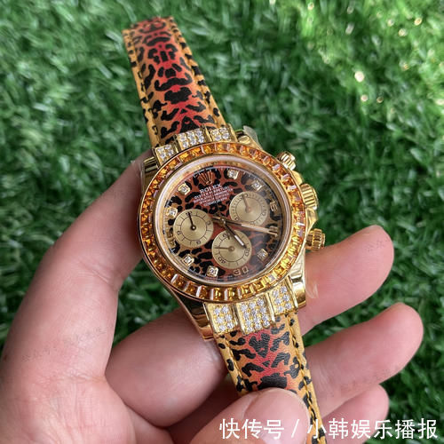 钻石|腕表先生讲表：豹纹与劳力士的碰撞——改装限量版豹纹迪通拿116598