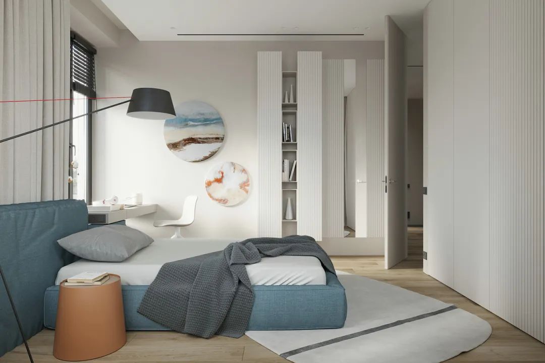 墙面|93㎡现代简约，简洁朴素+低调的灰色，营造舒适从容的氛围感