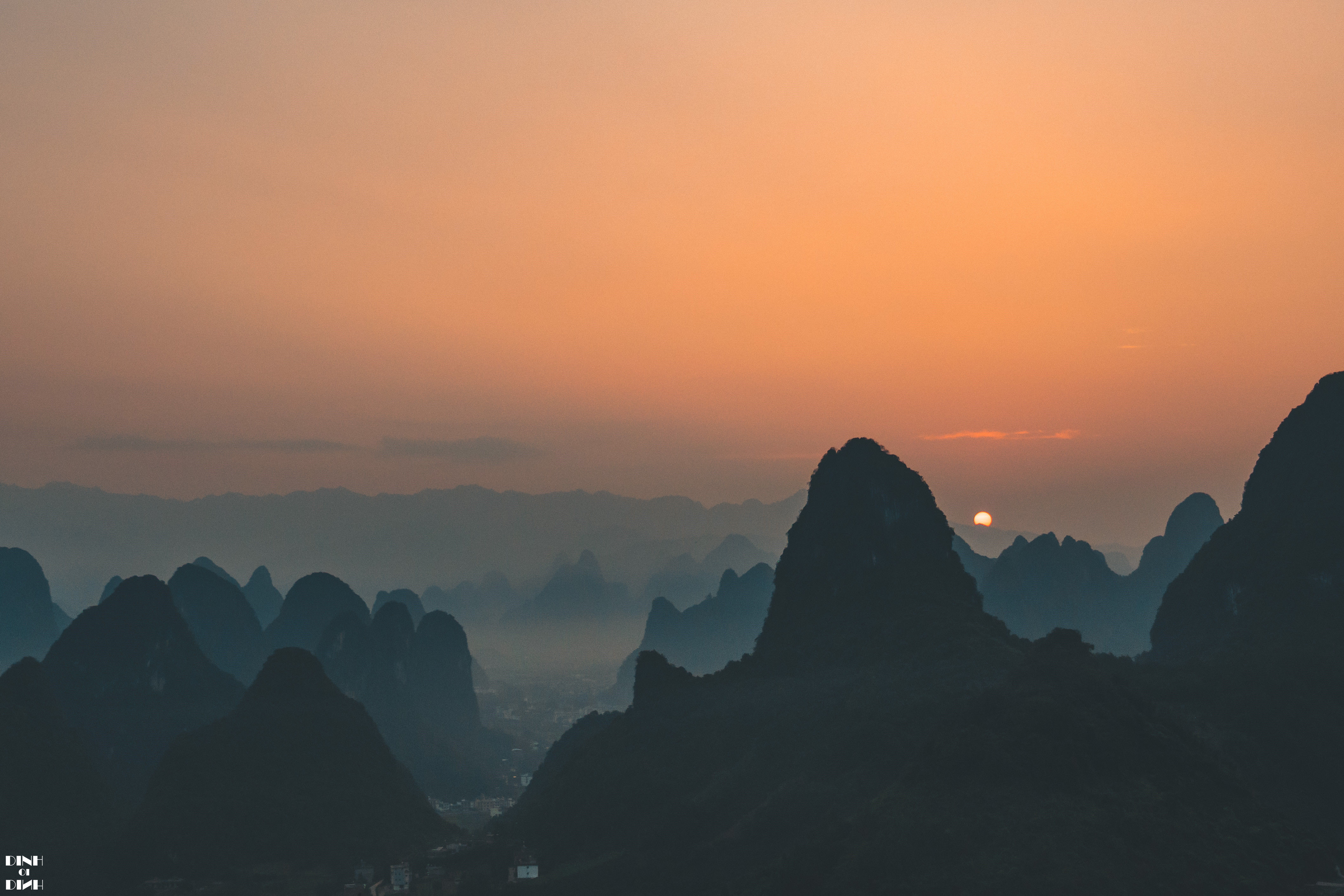 老寨山|遇见阳朔的光与影，晨与昏，山与水