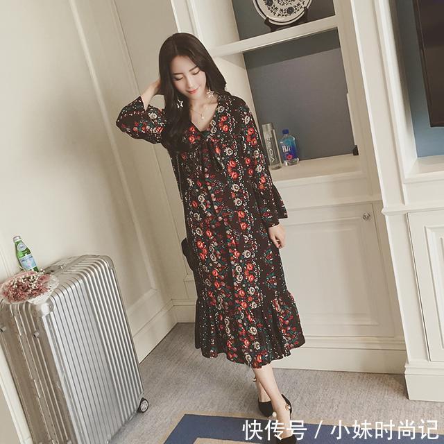 印花连衣裙|80后胖妹拥有这8款连衣裙,想怎么瘦都行