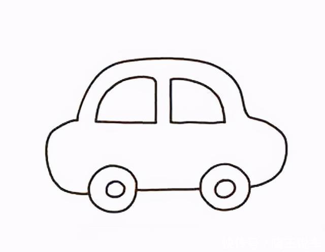 好看|小汽车怎么画?可可爱爱的画法教给你,好看的小汽车就画出来了
