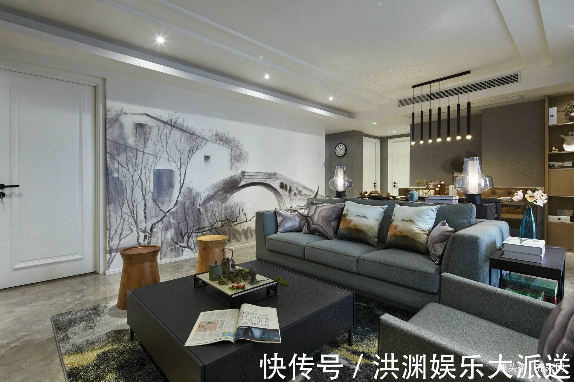 床头|150平现代中式，古朴典雅，反映民族文化，体现中国传统神韵！