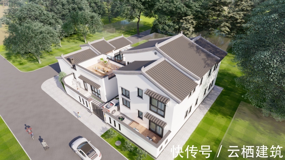 娱乐室|安徽二层中式合院,15.6m×25.7m