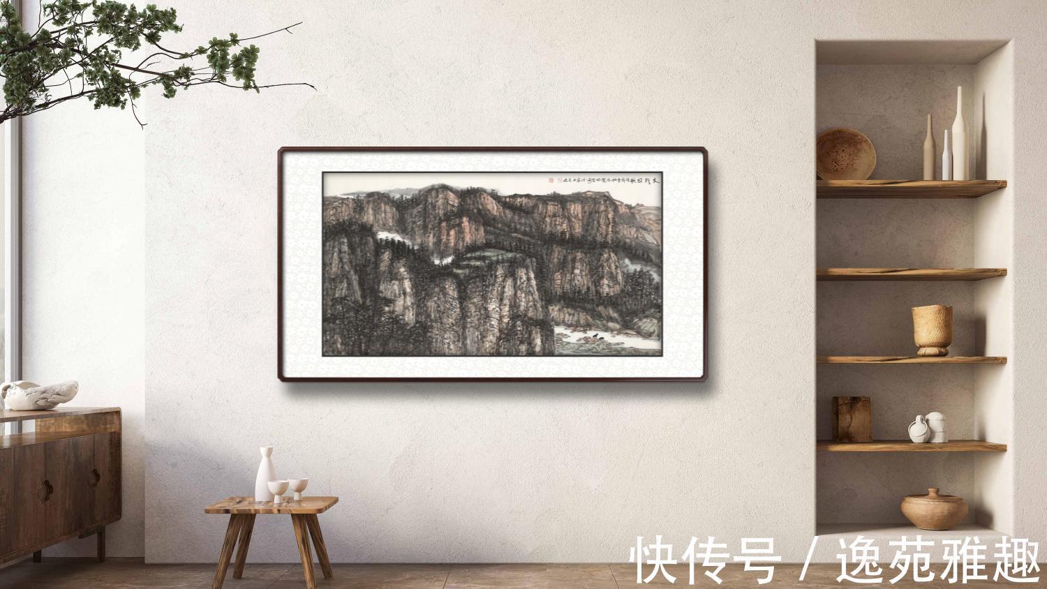 山水画作#「作品欣赏」雄伟大气,强悍不羁,画家侯贺明作品欣赏