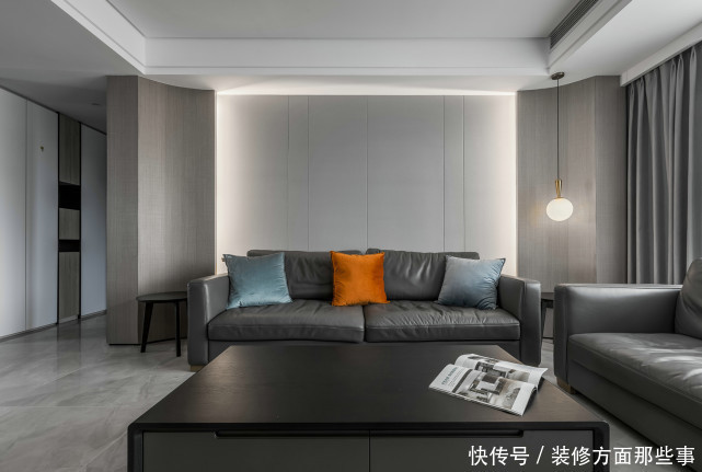 三居室|123平现代简约三居室,将空间利用合理有足够的储物空间