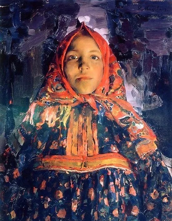 俄罗斯!色彩这么艳丽,居然是列宾工作室出来的画家